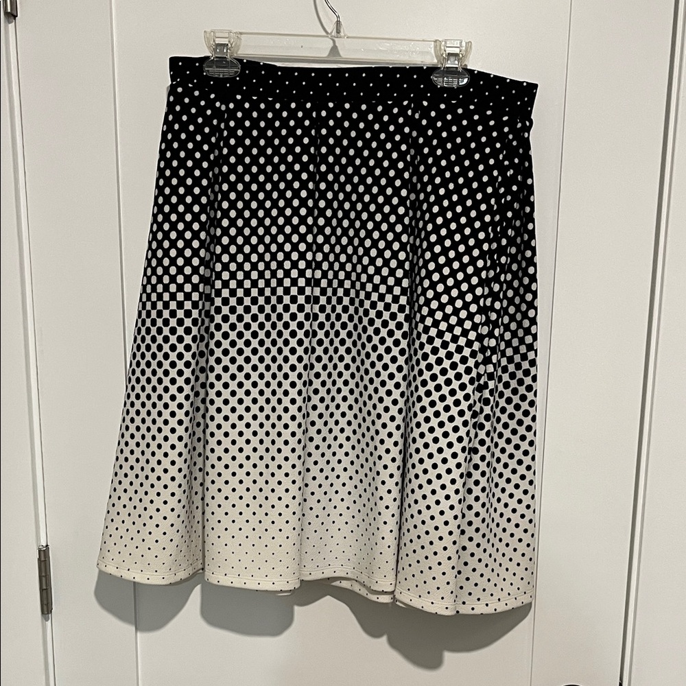 LuLaRoe Black and White A-Line Skirt